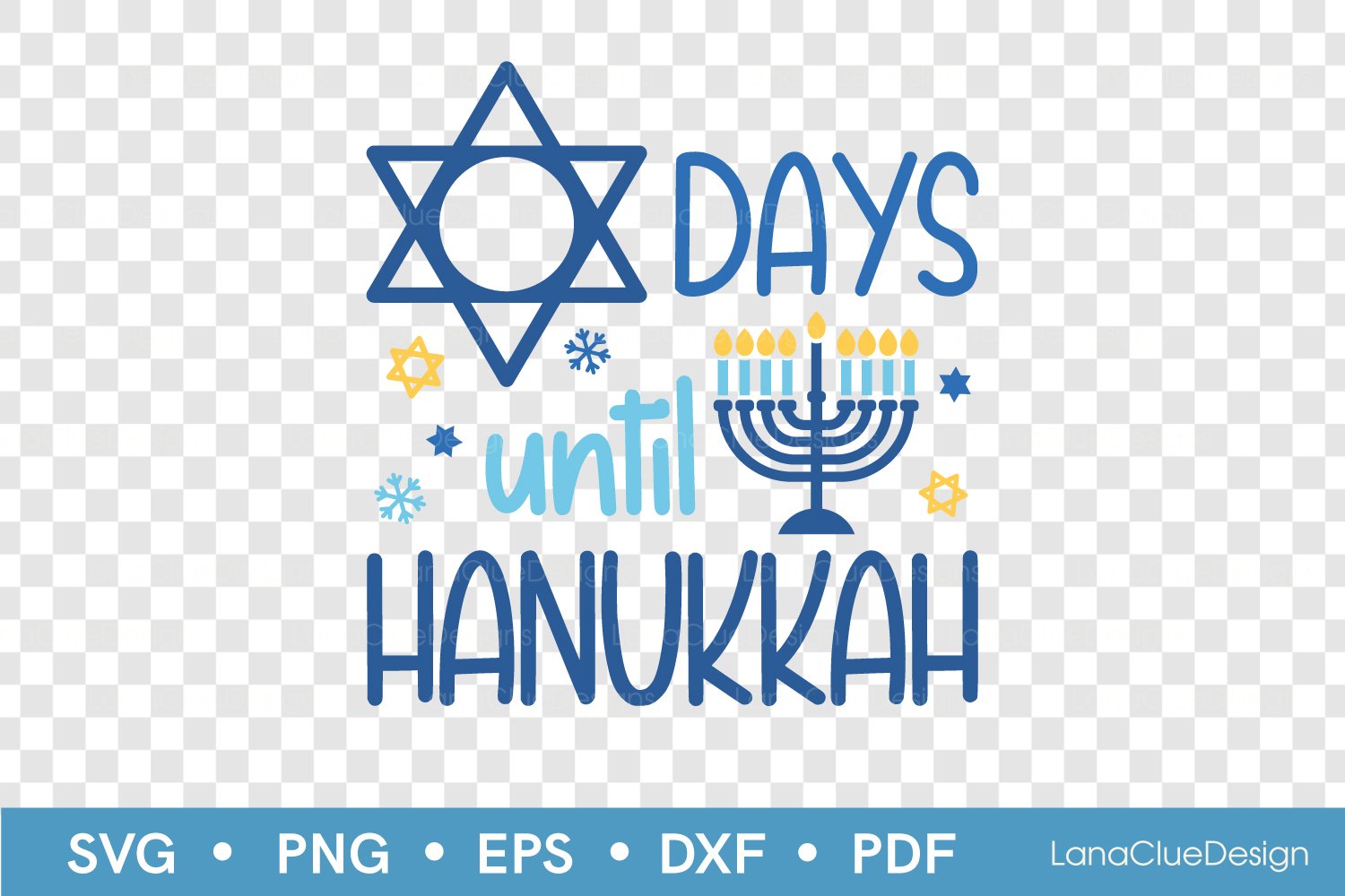 Hanukkah star print.