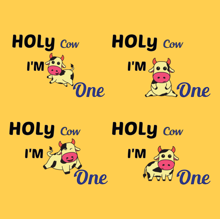 Holy Cow I'm One SVG – MasterBundles
