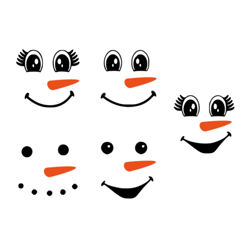 Vinyl Snowman Face SVG – MasterBundles