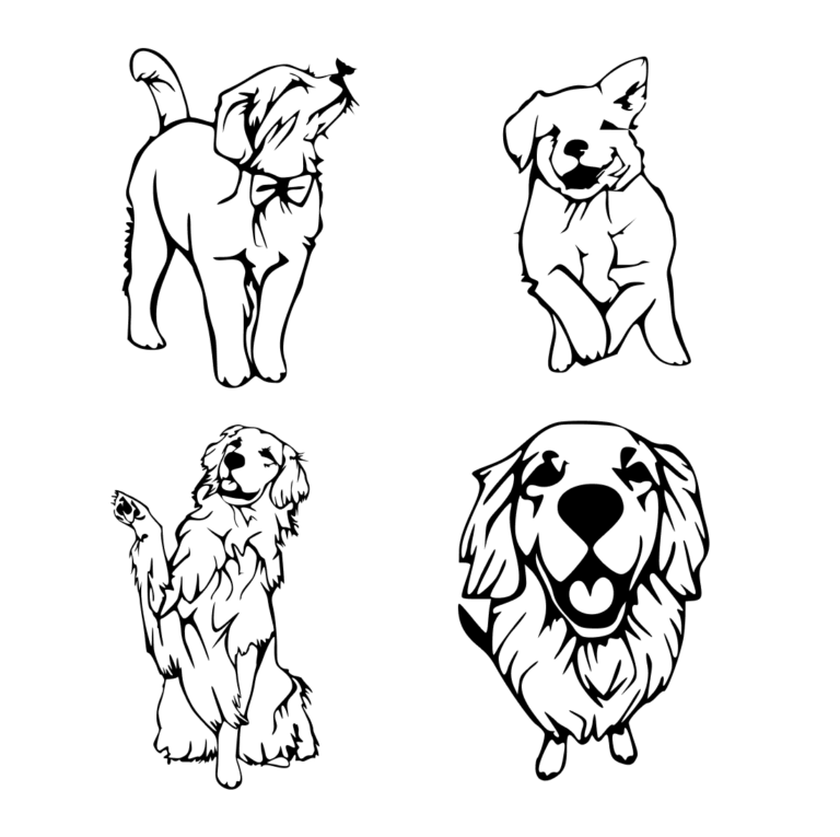 Golden Retriever Puppy SVG – MasterBundles