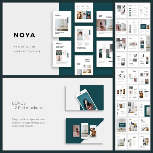 Noya Vertical Keynote Template Masterbundles