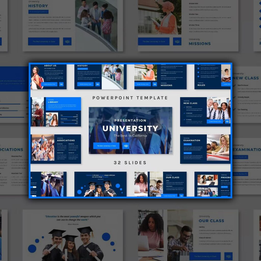 University - Powerpoint Template (2 version) – MasterBundles