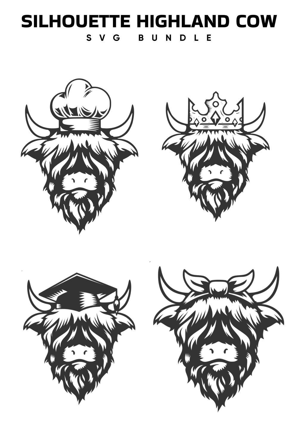 The silhouettes of the head of a bearded man with a crown on his head.