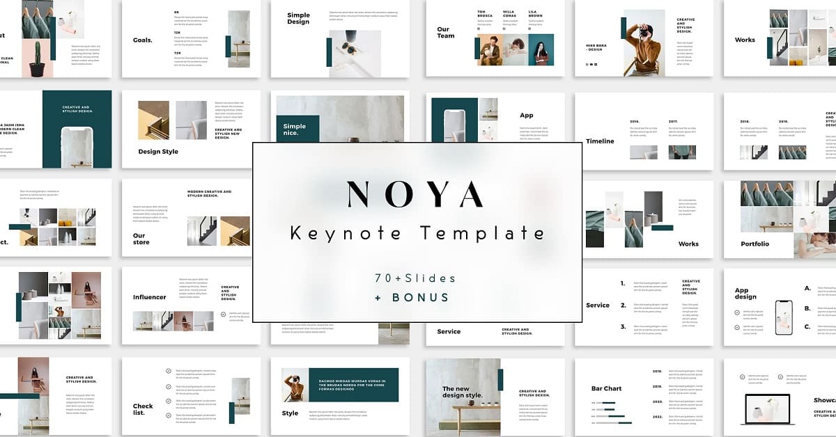 Noya - Keynote template, facebook picture.