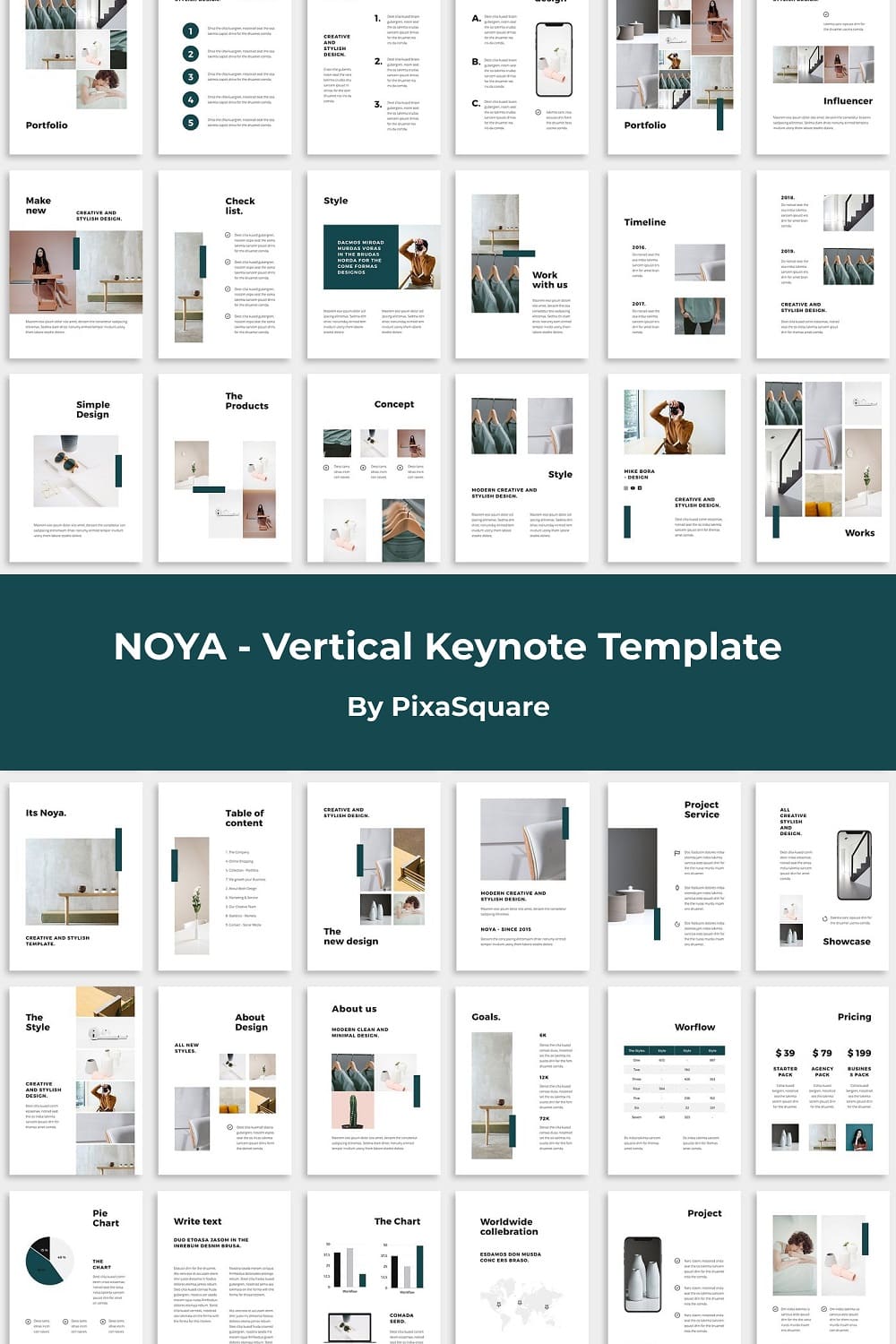 Noya - Vertical Keynote Template by PixaSquare.