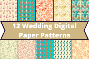 12 Wedding Digital Paper Patterns Pack – MasterBundles
