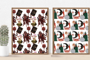 12 Seamless Witch Digital Paper Patterns – MasterBundles