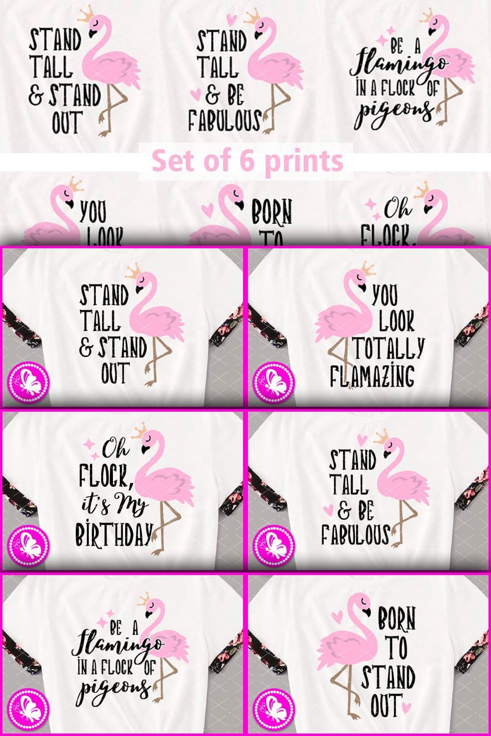 Bundle pink flamingo quotes sayings birthday t-shirt, picture for Pinterest 1000x1500.