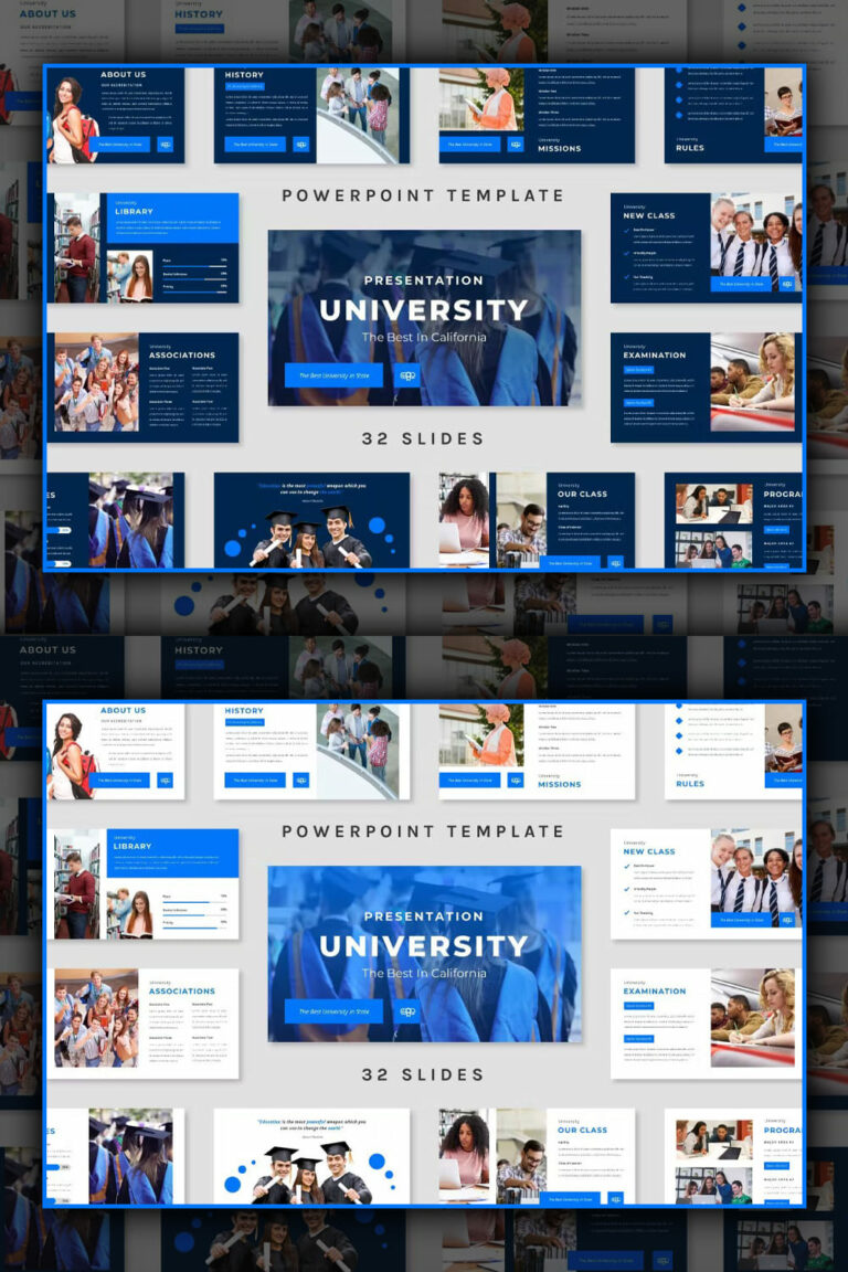 University - Powerpoint Template (2 version) – MasterBundles