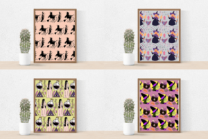 12 Witch Seamless Digital Paper Patterns – MasterBundles