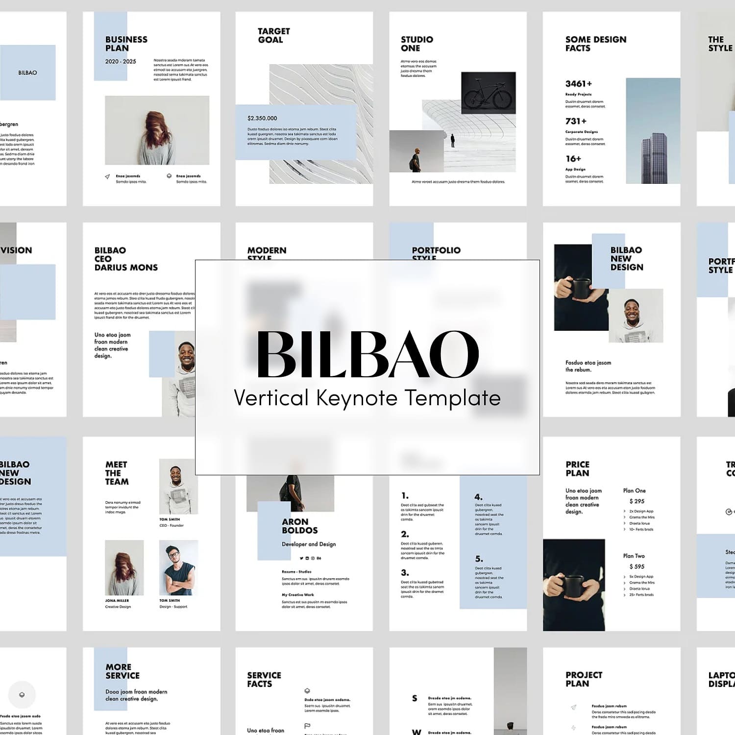 Big Bilbao logo - vertical keynote template.