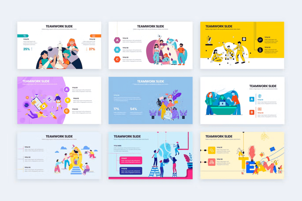 Business Teamwork PowerPoint Infographics – MasterBundles