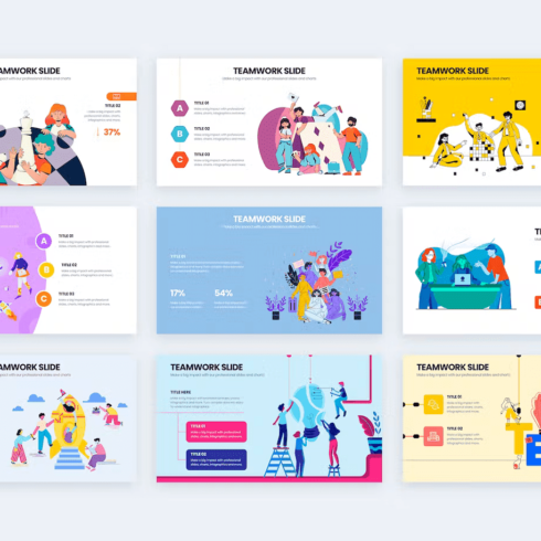 Business Teamwork PowerPoint Infographics | MasterBundles