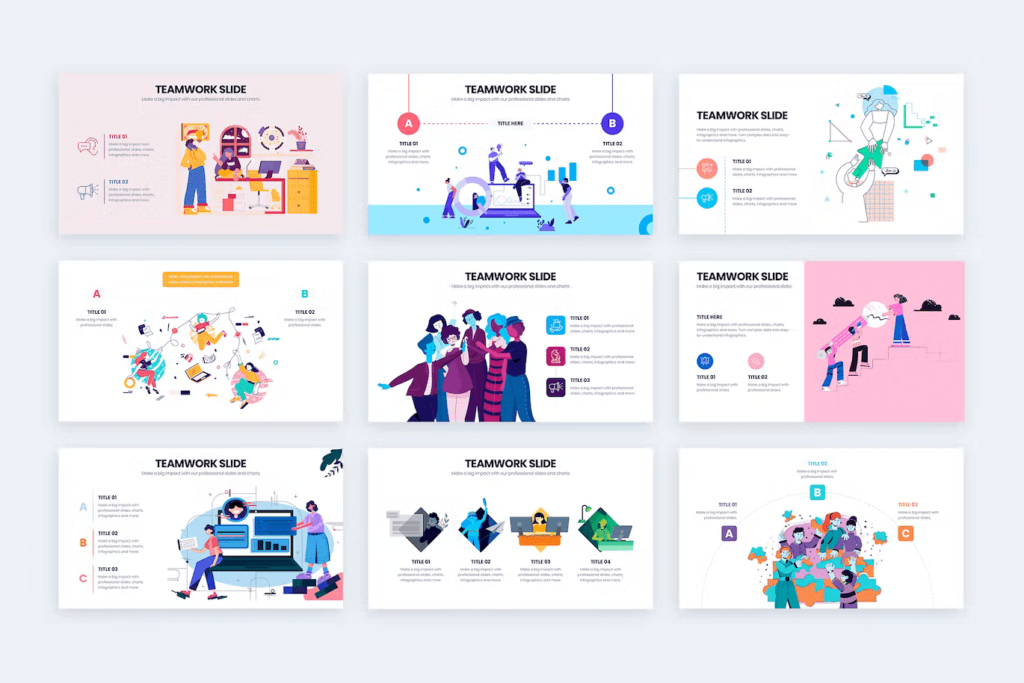 Business Teamwork PowerPoint Infographics – MasterBundles