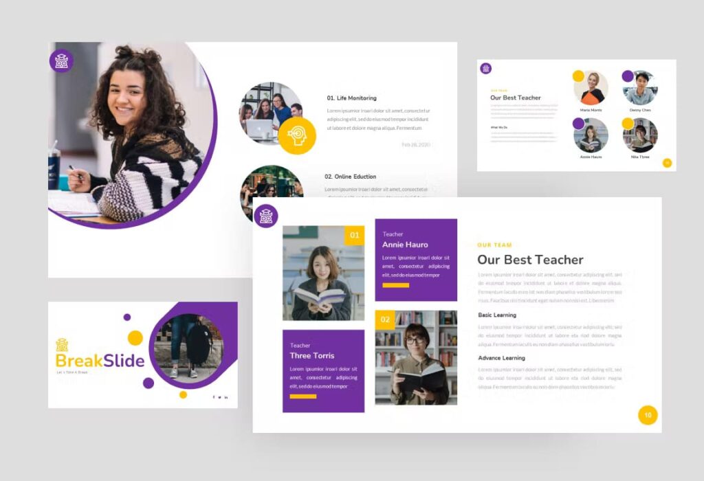 Education University Powerpoint Template - Educa – MasterBundles