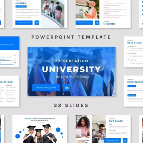 University - Powerpoint Template (2 version) | Master Bundles