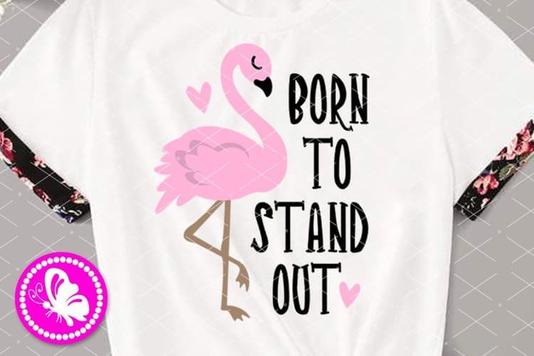 Merch t-shirt with title: "Born to stand out".