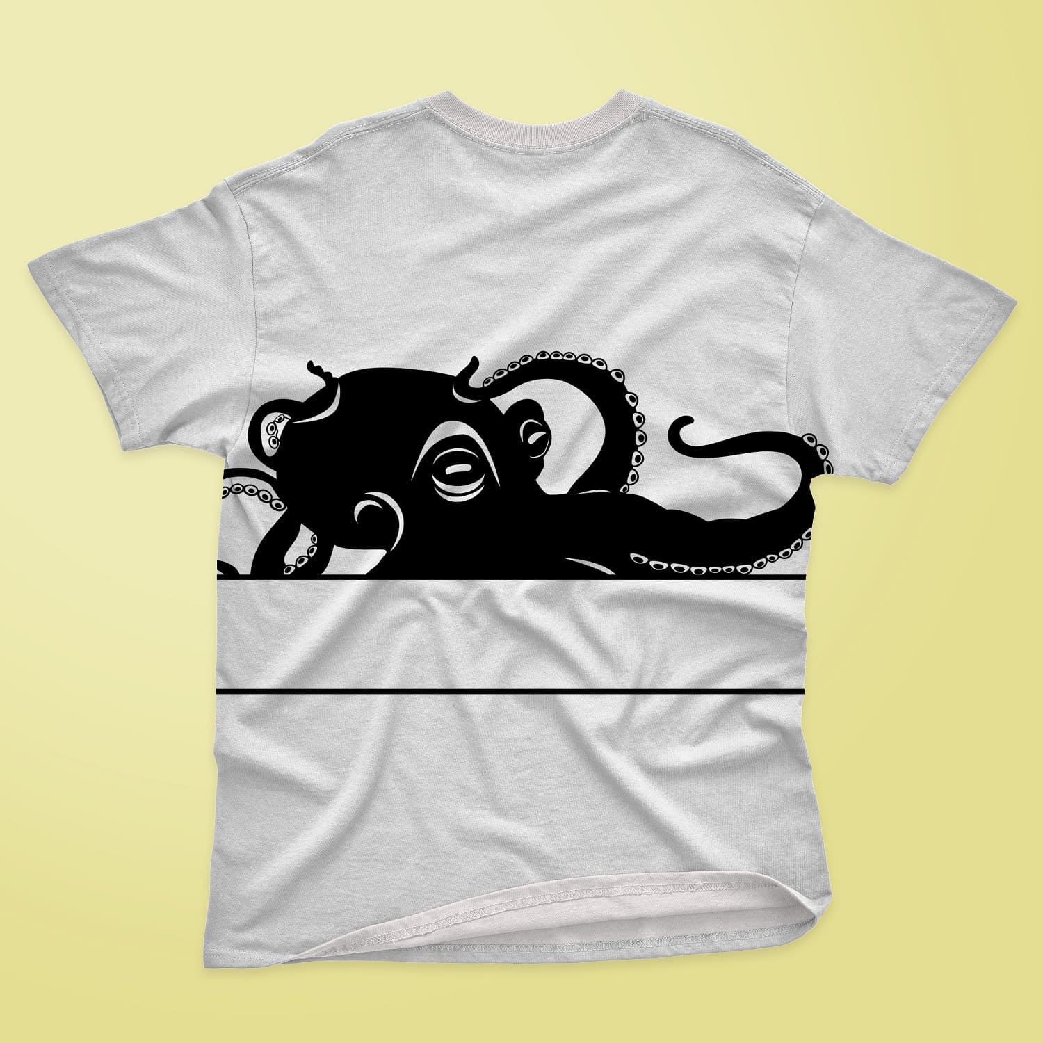 T-shirt with black Monogram Octopus in the middle.