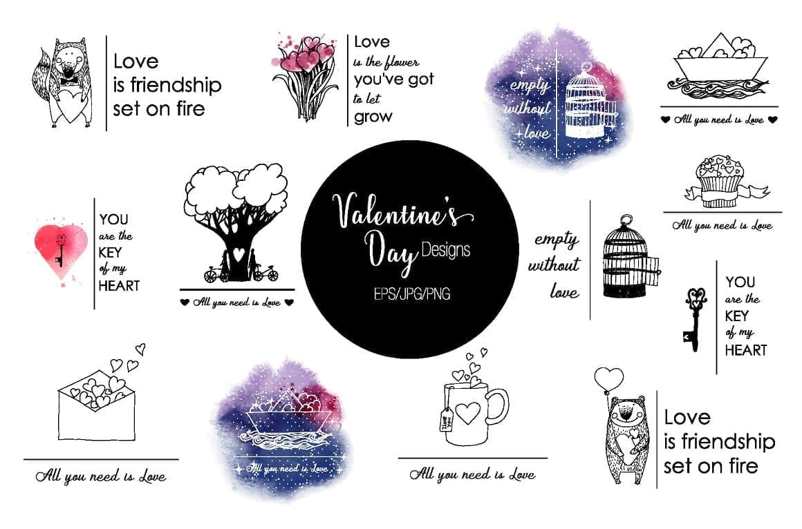 Valentine's day Designs.