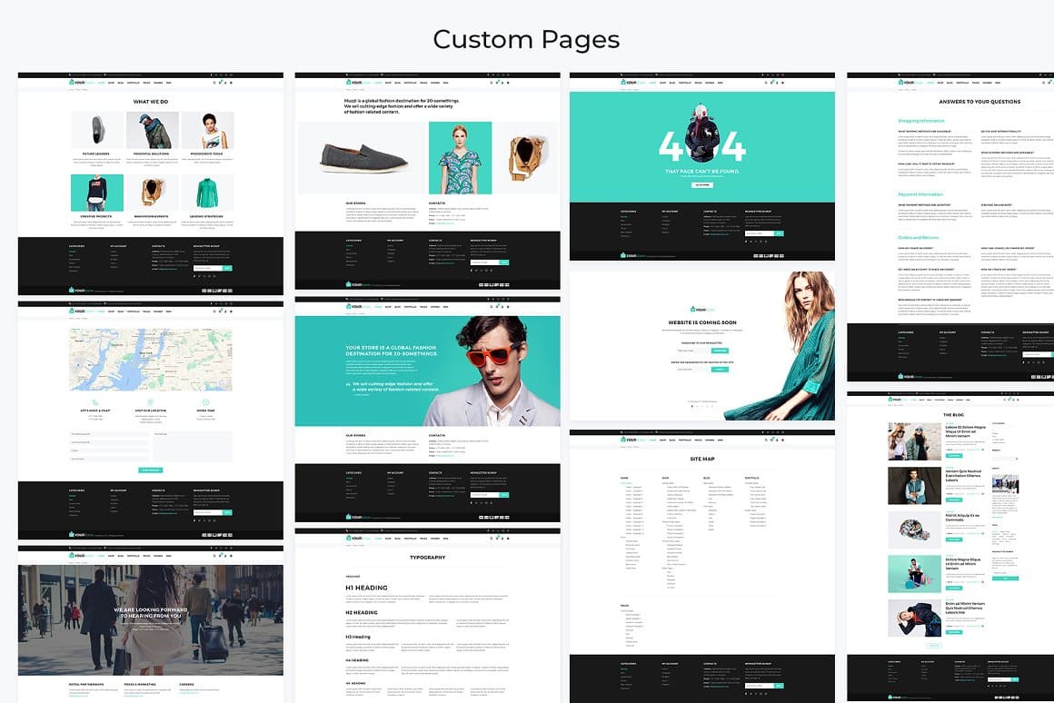 Yourstore, Custom Pages.