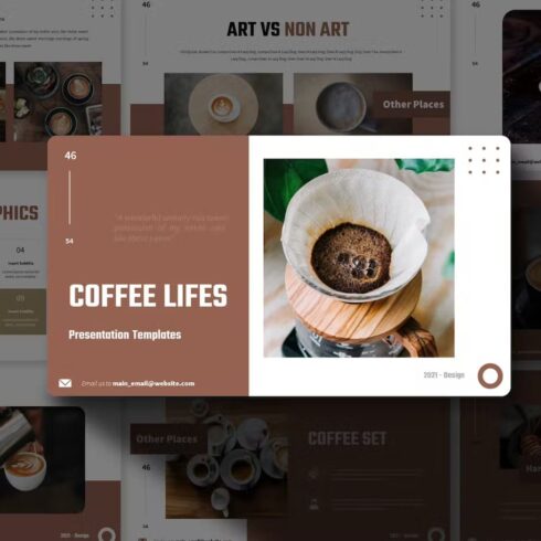 Coffee Lifes Powerpoint Template | Master Bundles