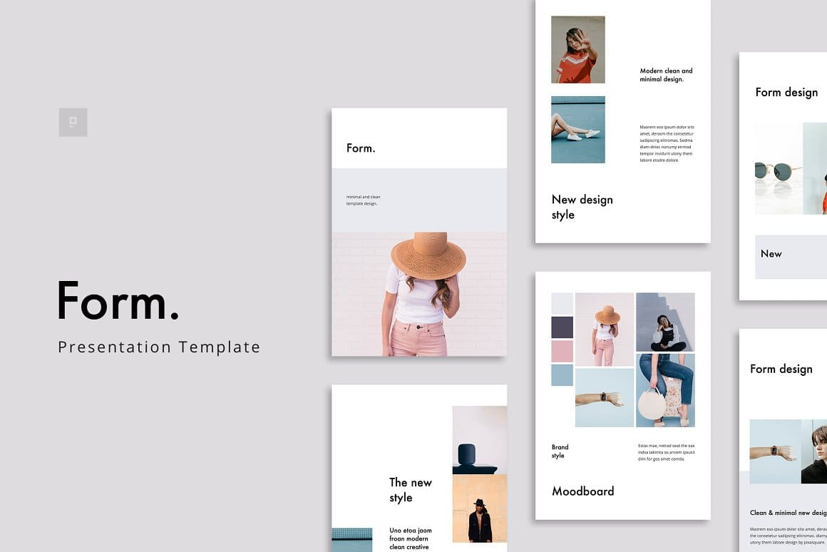 Brand style of Form keynote template.
