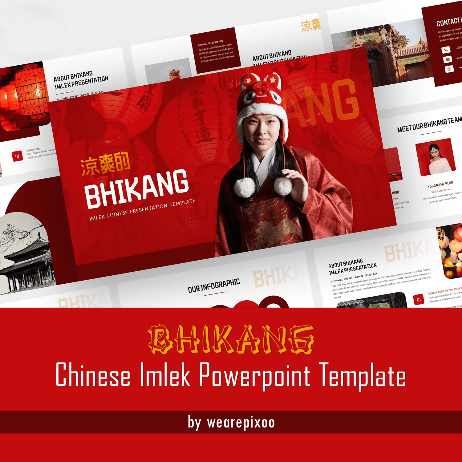 Bhikang - Chinese Imlek Powerpoint Template.