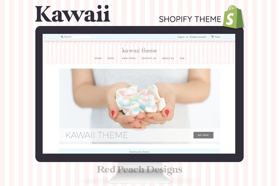 Kawaii Feminine Shopify Theme.