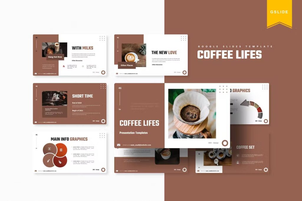 Coffee Lifes Google Slides Template – MasterBundles