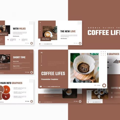 Coffee Lifes Google Slides Template – MasterBundles