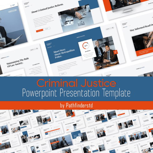 Prints of criminal justice powerpoint presentation template.