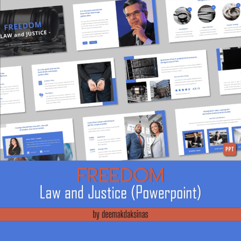 Prints of freedom law and justice powerpoint.