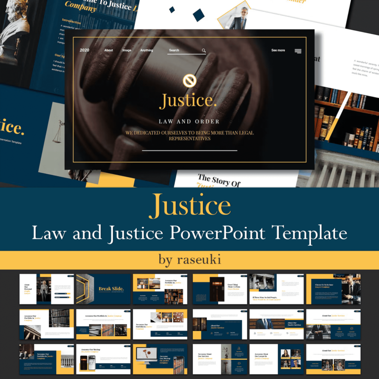 Justice Law And Justice Powerpoint Template Masterbundles 1364