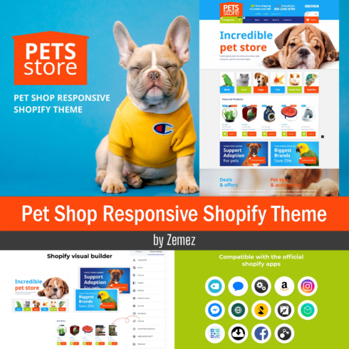 Prints of pet shop responsive shopify theme.
