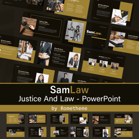 Prints of samlaw justice and law powerpoint.