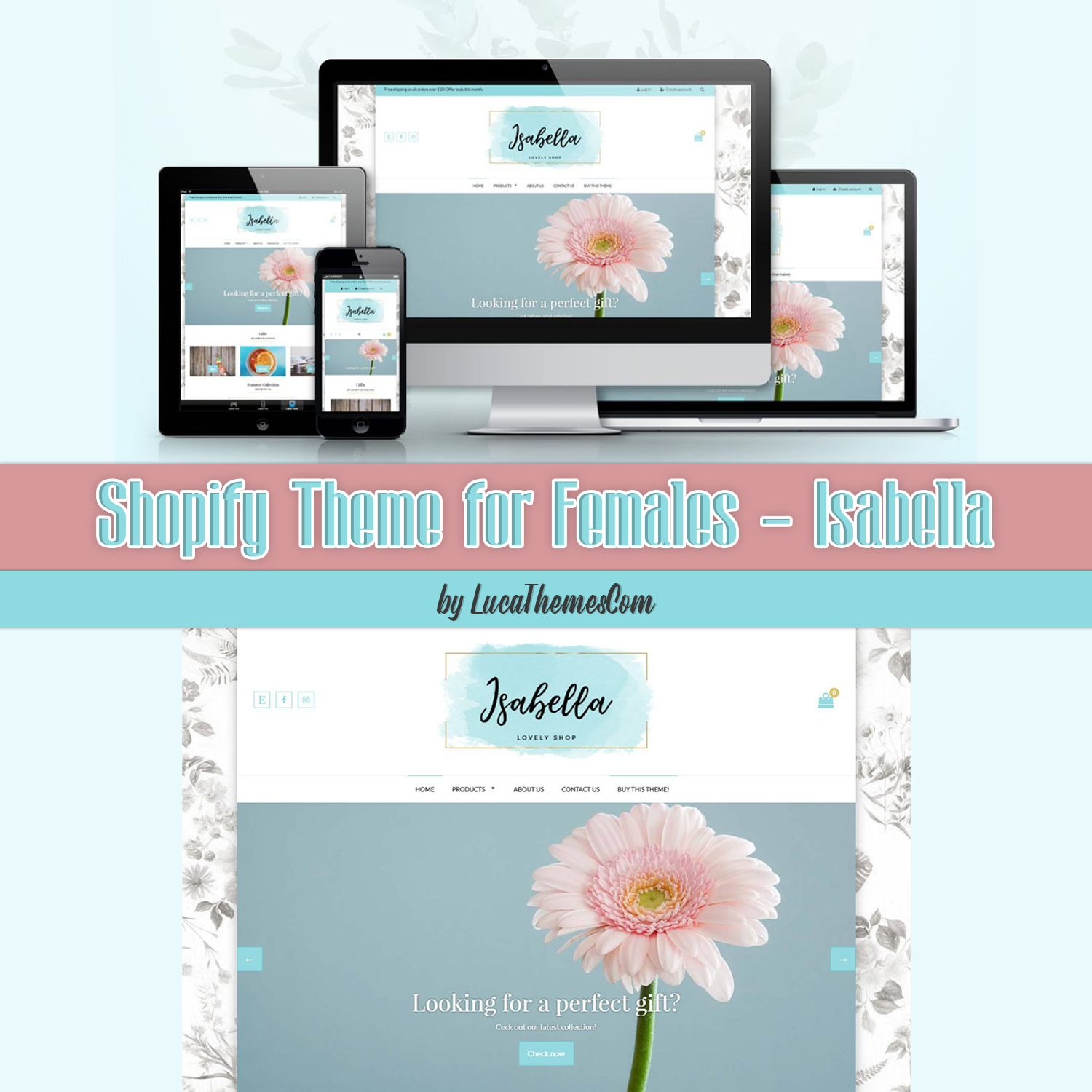 Preview shopify theme for females isabella.