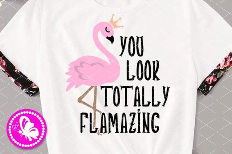 Inscription: "You look totally flamazing".