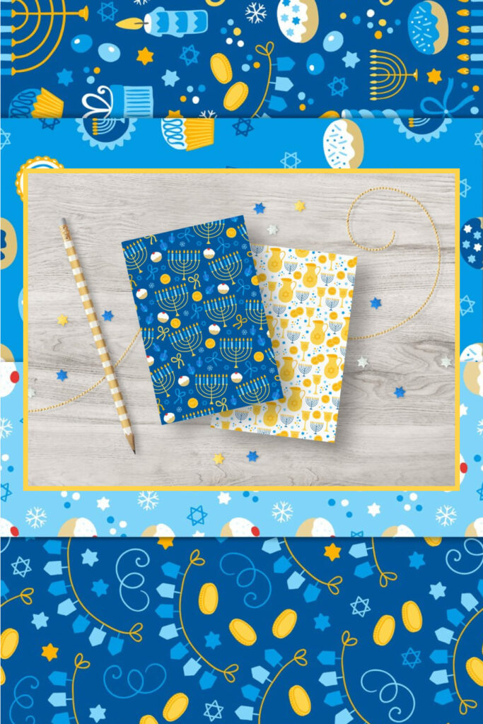 12 Hanukkah Seamless Patterns – MasterBundles