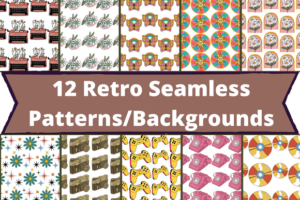 12 Retro Seamless Patterns – MasterBundles