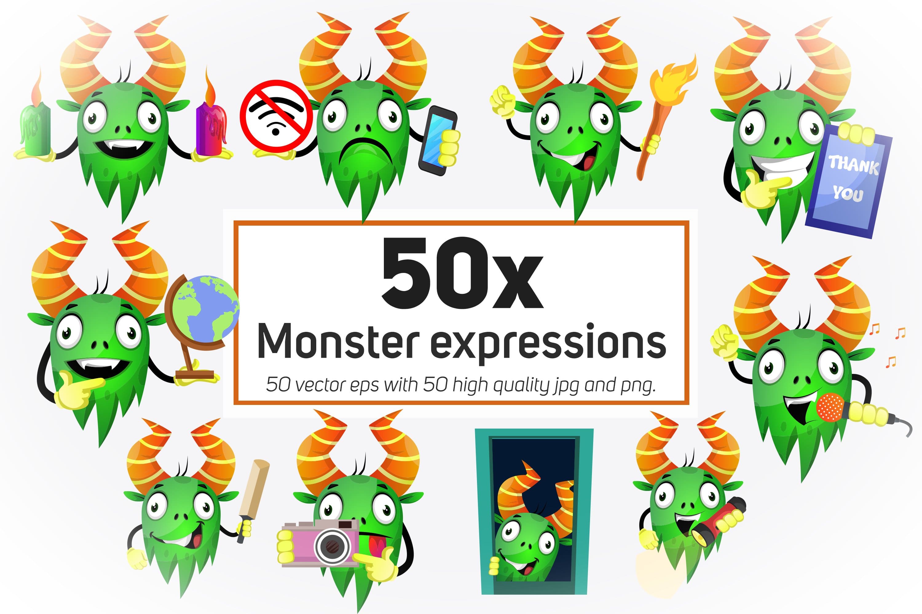 Awesome images with monster icons.