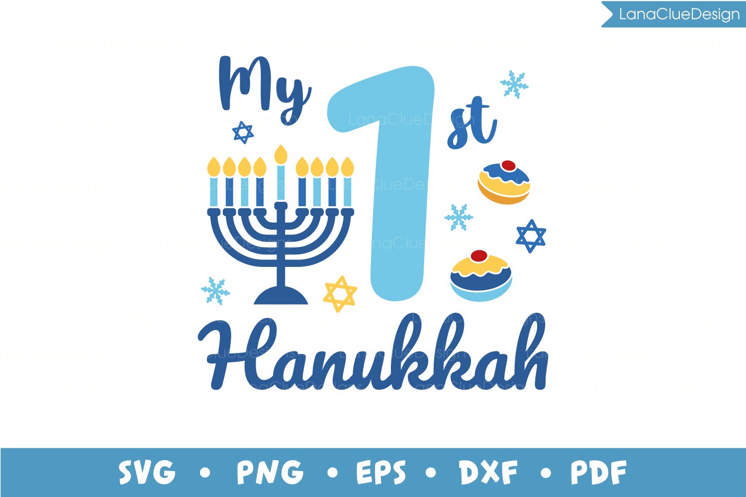 My first Hanukkah print.