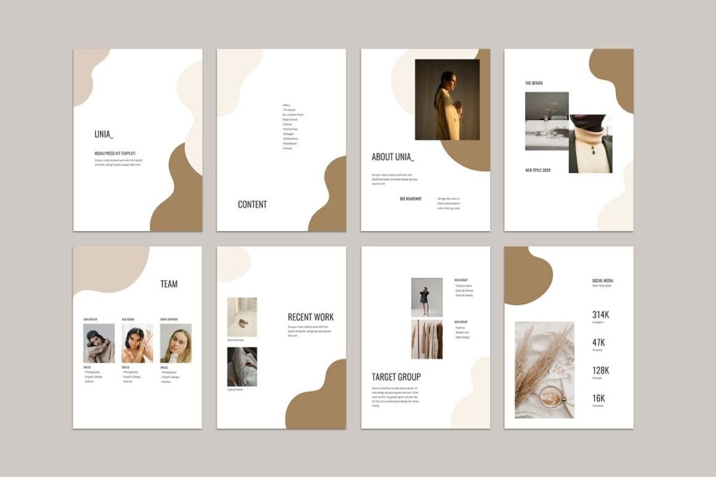 UNIA - A4 Media Kit Keynote Template – MasterBundles