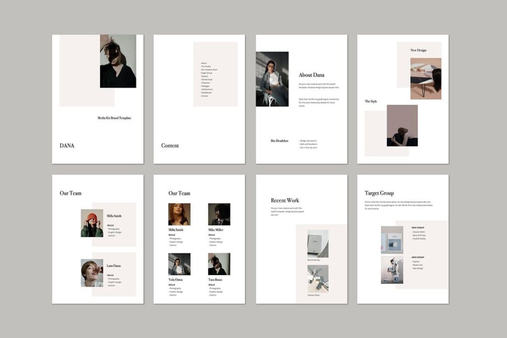 DANA - A4 Vertical Keynote Template – MasterBundles