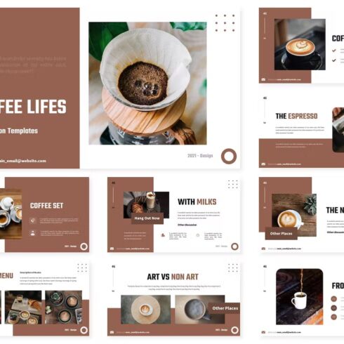 Coffee Lifes Powerpoint Template 