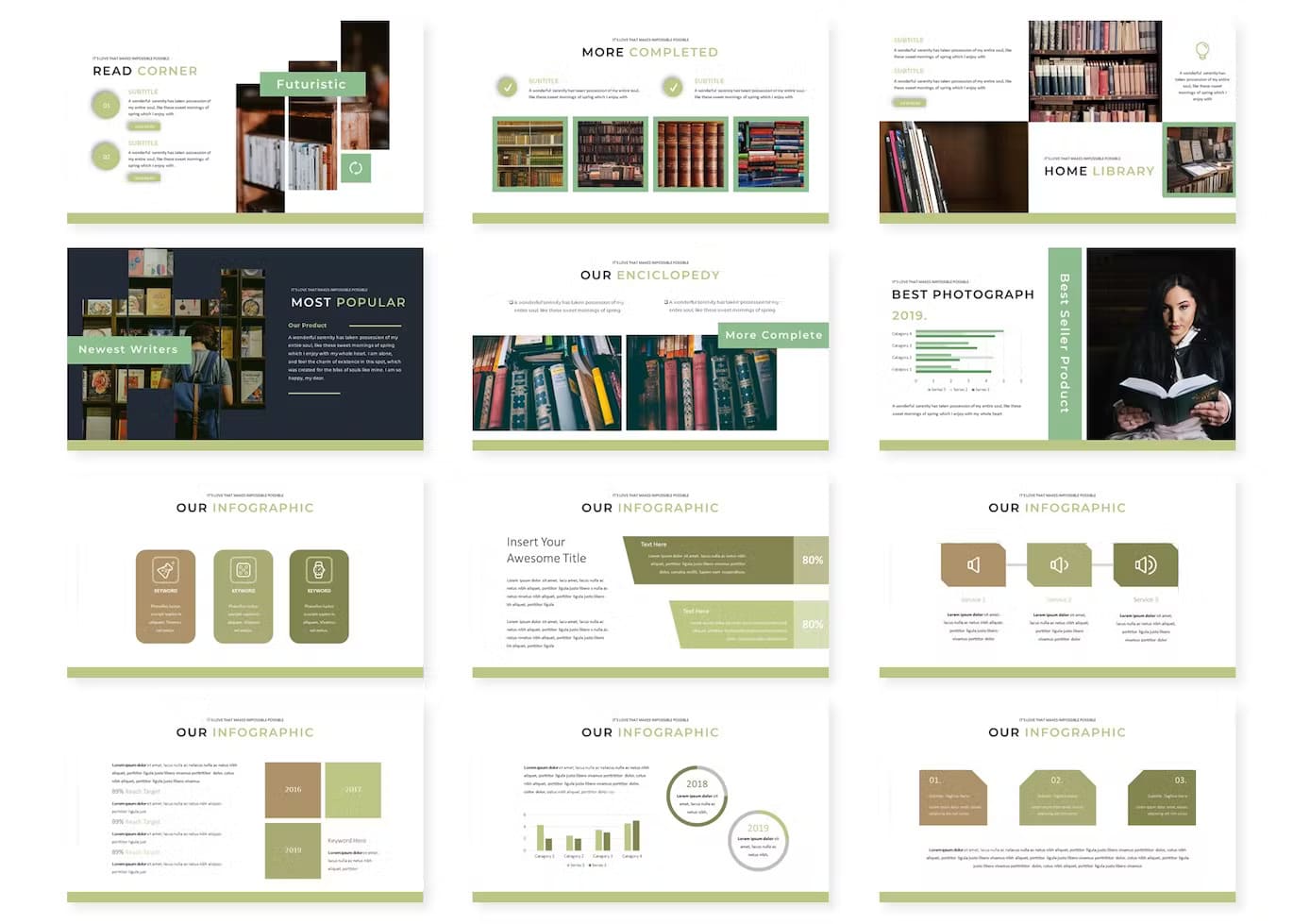 Enciclopedy of Book - Powerpoint Template.