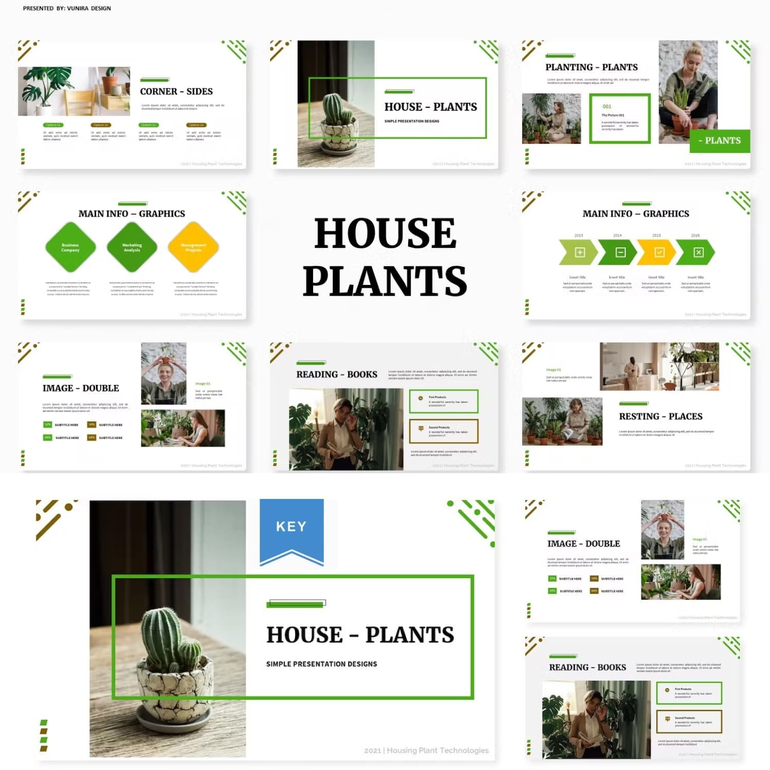 The best time spent with houseplants is depicted in a simple design presentation.