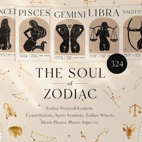 Zodiac Signs Constellation BUNDLE | Master Bundles