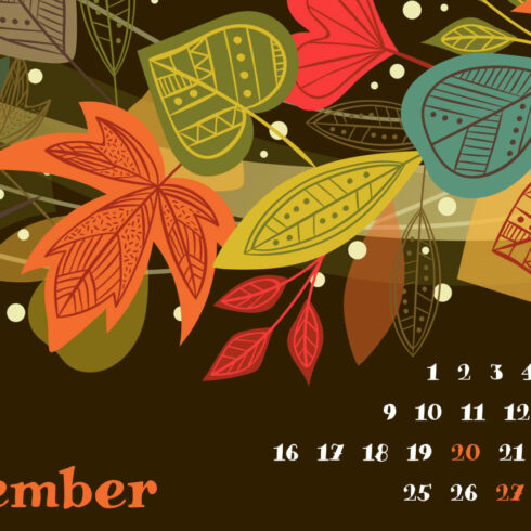 Free Printable November Calendar | Master Bundles