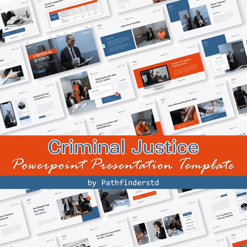 Criminal Justice PowerPoint Presentation Template MasterBundles