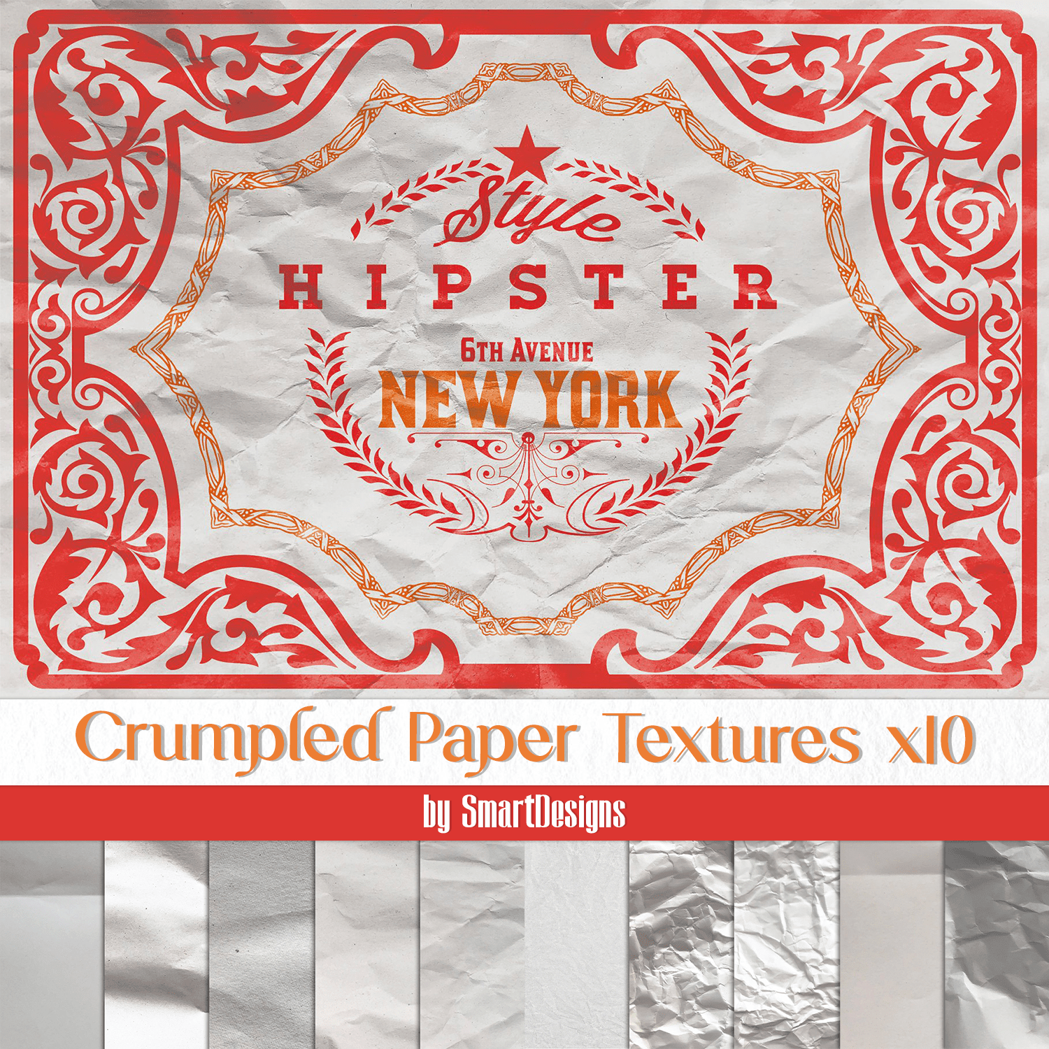 Preview crumpled paper textures.